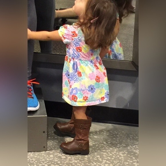 Girls Nine West brown boots- Casey T 6M - Picture 1 of 7